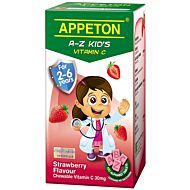 Appeton A-Z Vitamin-C (Strawberry) Tablets 100's (For 2-6 years old)