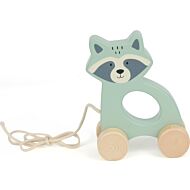 Bubble: Wooden Raccoon Pull Along Toy