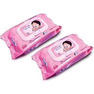 Care Mo Fragrance Free Wipes Lid 80's x 2 