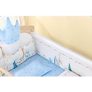 CHILUX Crown Cotton Cushions - Blue Royal Cushion