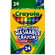 Crayola Ultra-Clean Washable Crayons Regular Set of 24 Colors - 10% OFF!!