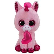 Ty Beanie Boos: Darling - Unicorn Valentine (Medium) 13"