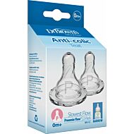 Dr. Brown's: Narrow Neck Silicone Teats - Preemie Flow (0+months) - 20% OFF!!
