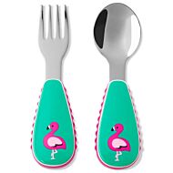 Skip Hop: Zootensils Fork & Spoon Set - Flamingo - 15% OFF!!