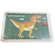 Funny Kid's: Strip Puzzle - Tyrannosaurus Rex