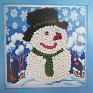 DIY Paper Art - Snowman