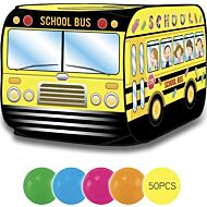 Lucky Baby: School Bus Exploration Playhouse (includes 50 balls)