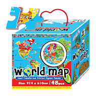 Sunta: World Map Jigsaw Puzzle 48pcs - 15% OFF!!