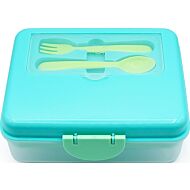 Melii: 2 Tier Bento Box (Blue/Mint/Lime)