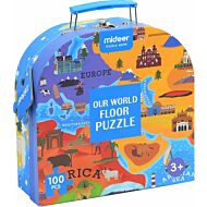 Mideer: Gift Pack Puzzle (Our World Floor 100 pcs)