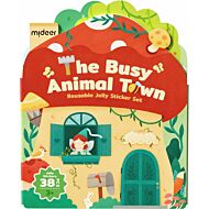 Mideer: Reusable Jelly Sticker Set (Busy Animal Town)