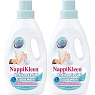 NappiKleen Antibacterial Liquid Wash (1 Litre x 2 Bottles) - 30% OFF!!