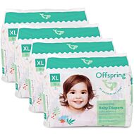 Offspring Fashion Diapers (Chlorine Free) XL30 - Mystic Waters *4 Pack Bundle*