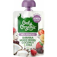 Only Organic: Banana Mixed Berry Coconut & Chia 100g (1-5 Years)