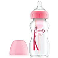 Dr. Brown's: Options+ Anti-Colic Wide Neck Bottle 9oz/270ml - Pink [NEW VERSION] - 20% OFF!!