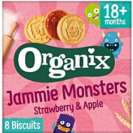 Organix Jammie Monsters Biscuits Multipack (from 18+ Months) 64g (8x8g)
