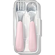 OXO TOT: On-The-Go Fork And Spoon Set (Blossom)