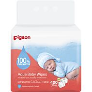 Pigeon: Pure Water Baby Wipes 70's x 6 pack