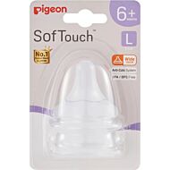Pigeon: SofTouch™ Peristaltic Plus Nipple L (2pcs) 