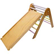 Unicraft & Decor: Rainbow Pikler Triangle set + Rainbow Reversible Ramp