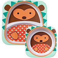 Skip Hop: Zoo Melamine Plate and Bowl Set - Hedgehog - 15% OFF!!