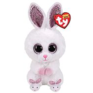 Ty Beanie Boos: Slippers - Rabbit with Slippers (Medium) 13"
