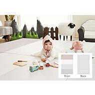 ALZiP® Mat Baby Foldable Silion Playmat | Size S (200*120*4cm) - Urban GreyPink