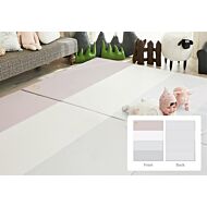 ALZiP® Mat Baby Foldable Silion Playmat | Size G (200*140*4cm) - Urban GreyPink