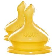 NUK: Premium Choice Wide Neck Latex Teat *L Size (0-6mth) - 2 PACK - 21% OFF!!
